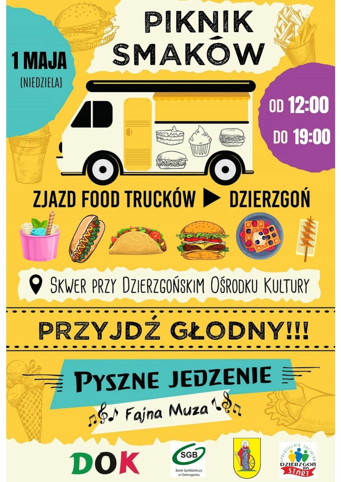 Zjazd Foodtrucków w Dzierzgoniu! Zobacz szczegóły!