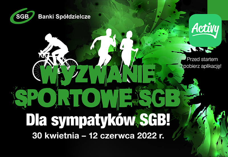 Rób kilometry razem z Bankiem Spółdzielczym w Dzierzgoniu! Rusza Wyzwanie Sportowe SGB.