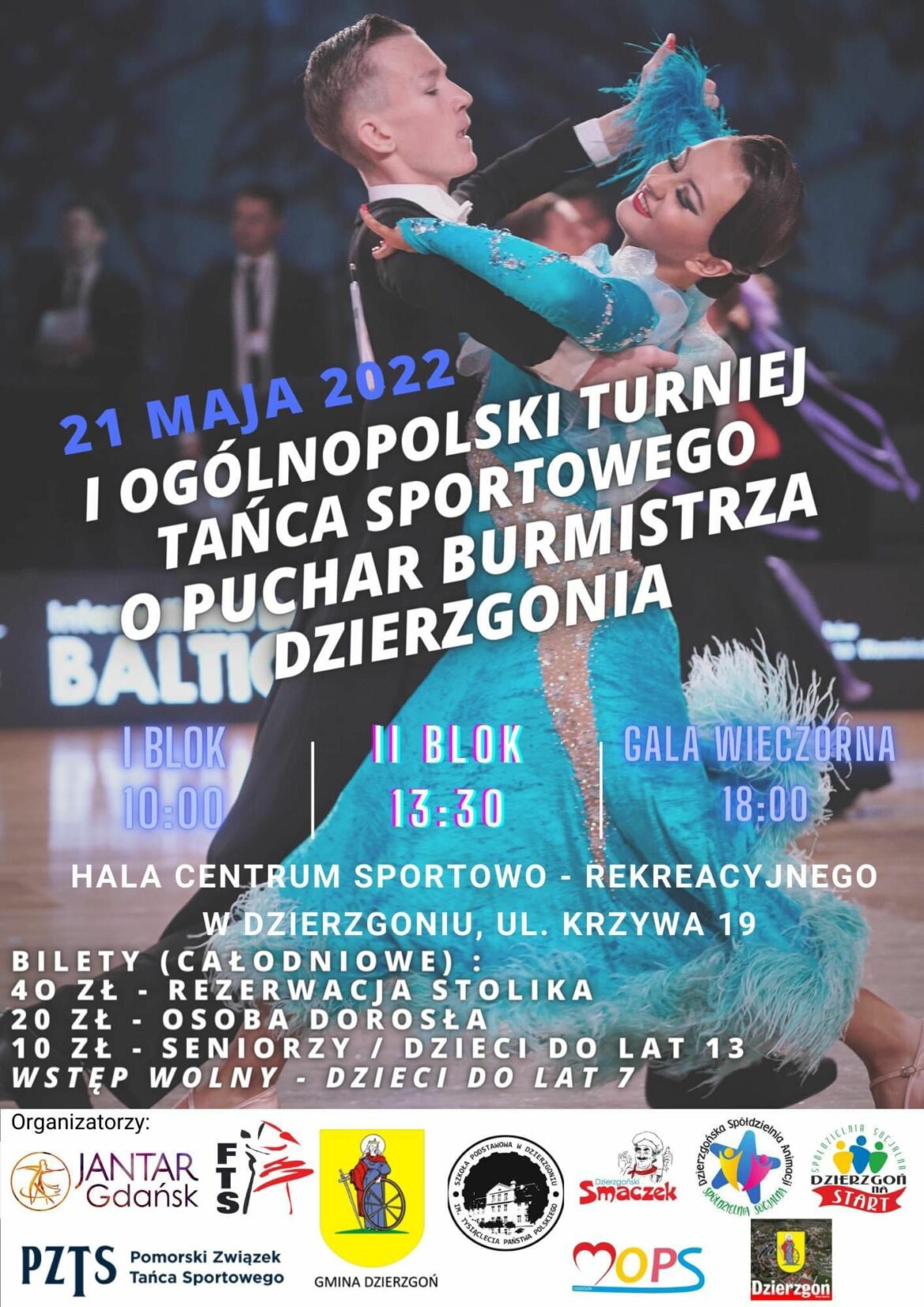 I Ogólnopolski Turniej Tańca Sportowego o Puchar Burmistrza Dzierzgonia już w sobotę!