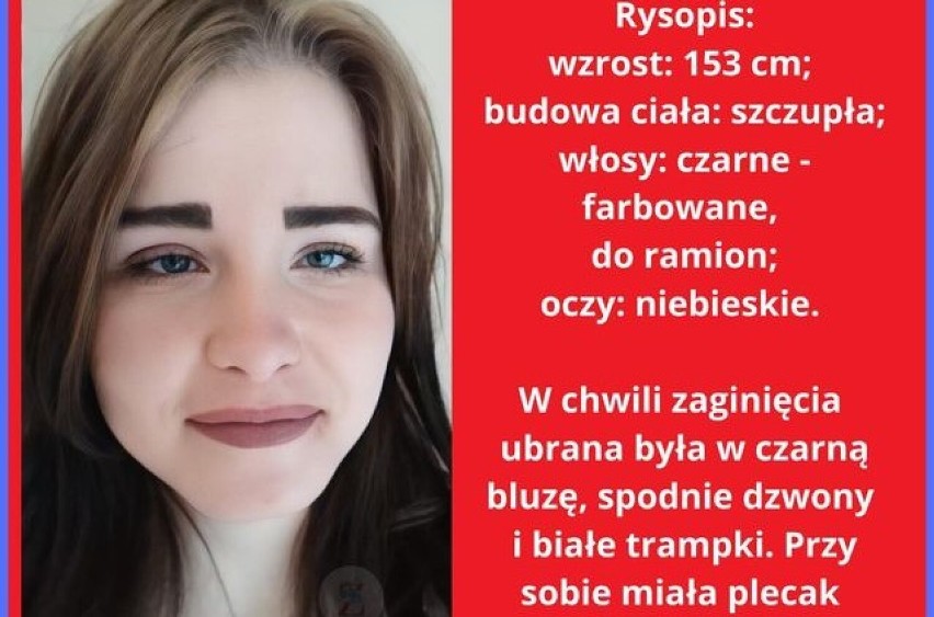 PILNE. Zaginęła 15-letnia Zofia Rydzińska!