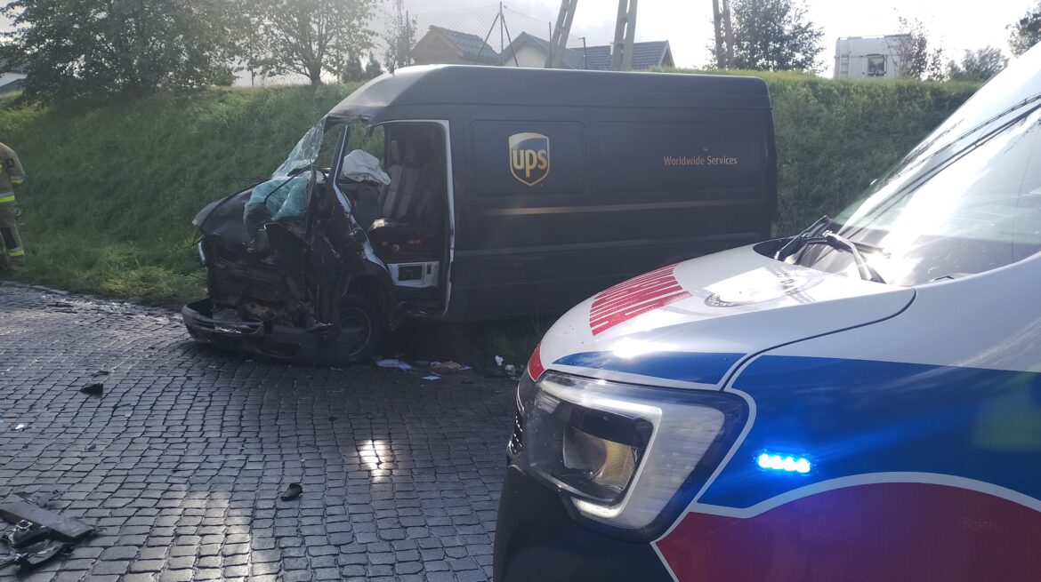 Poważny wypadek w Dzierzgoniu. W akcji śmigłowiec LPR
